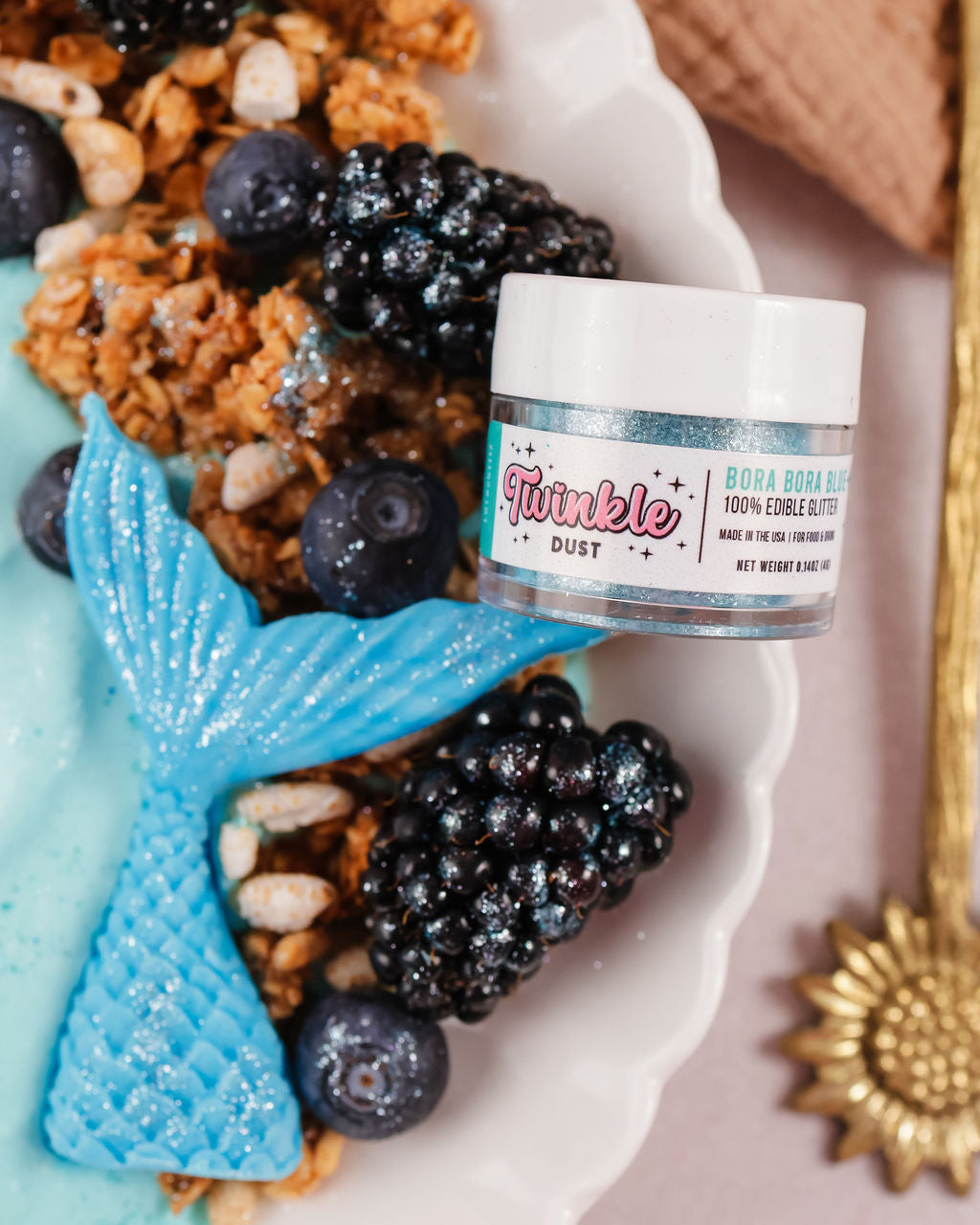Bora Bora Blue Edible Glitter