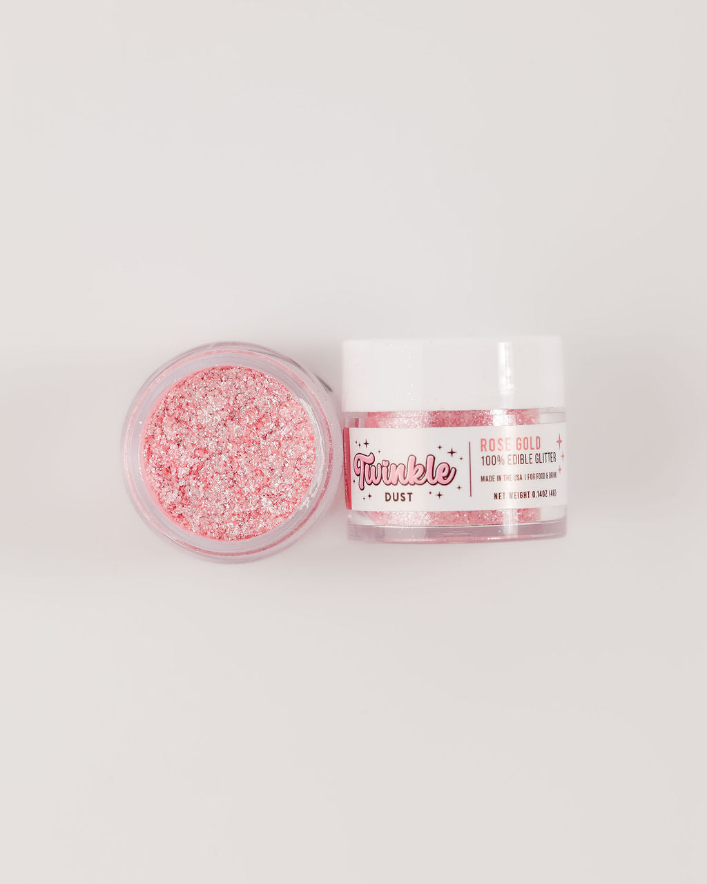 Rose Gold Edible Glitter
